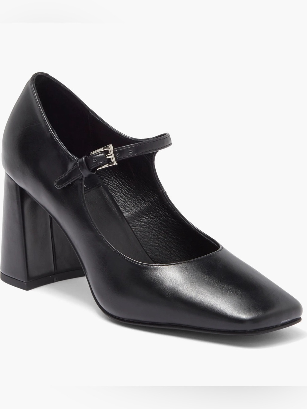 Jeffrey Campbell Black Mary Jane Block Heel Size 9